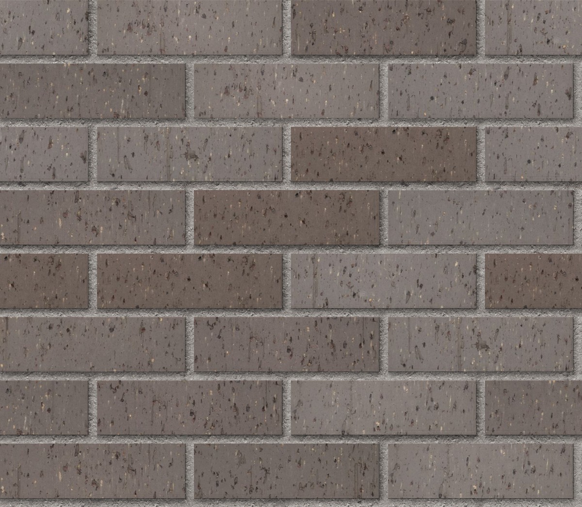 A seamless brick texture with light gray blend velour face brick units arranged in a Stretcher pattern