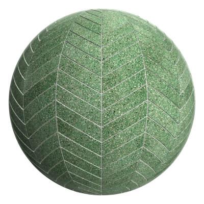 3D sphere preview of Taskisla Terrazzo, Chevron seamless texture