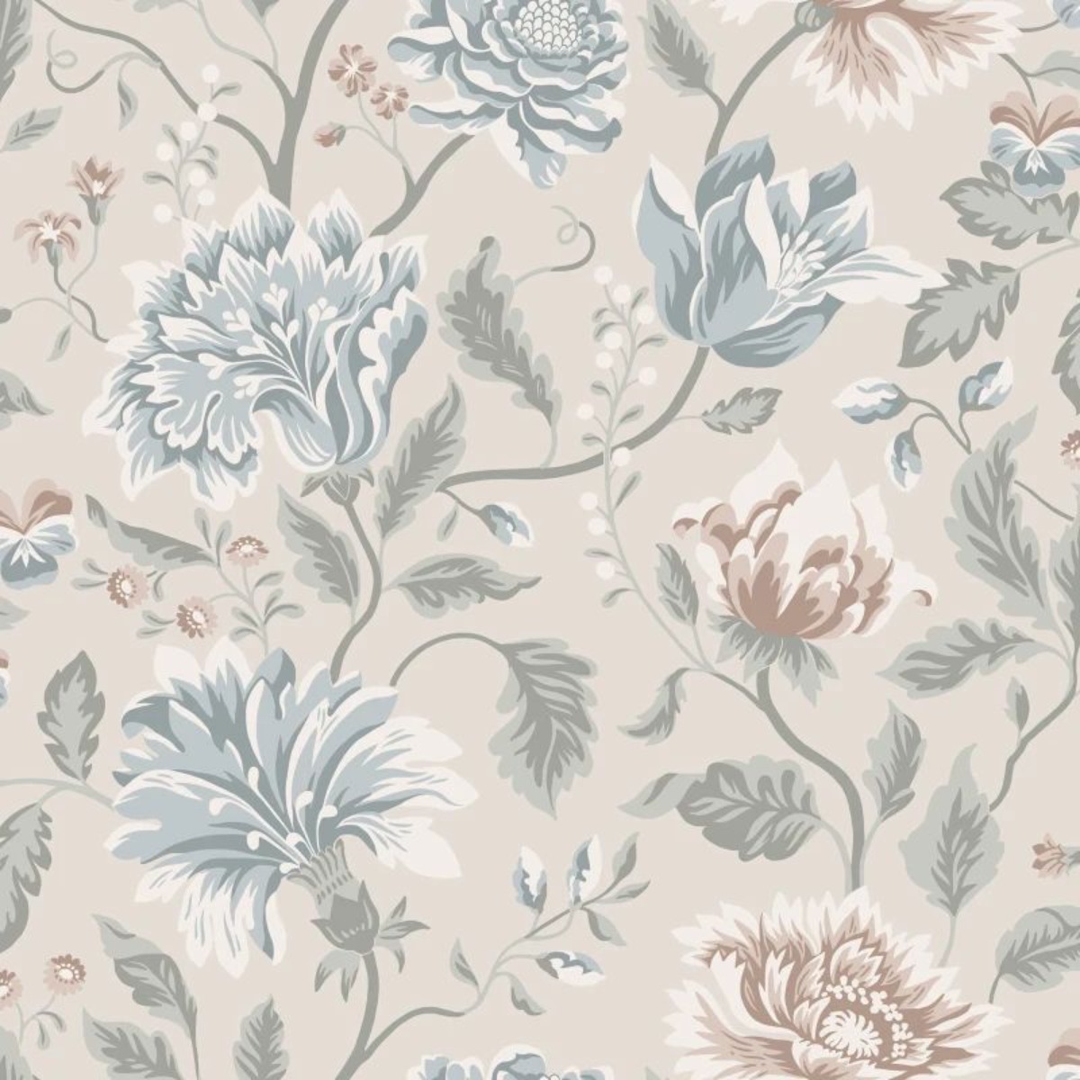 A seamless wallpaper texture with annabelle, clay units arranged in a None pattern