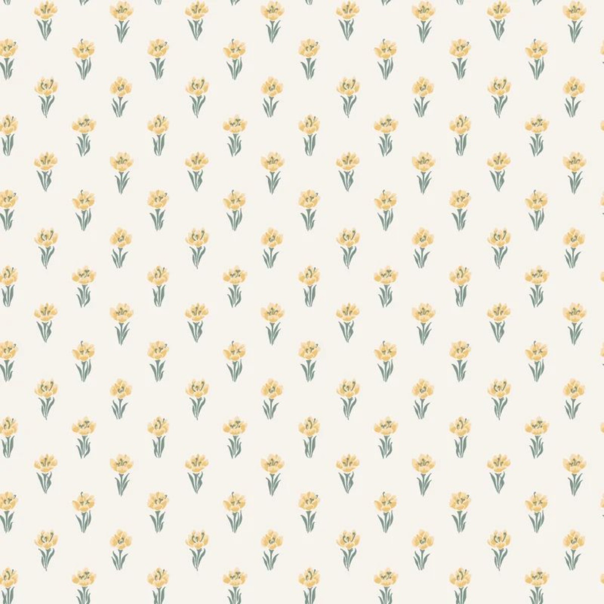 A seamless wallpaper texture with betty, yellow units arranged in a None pattern