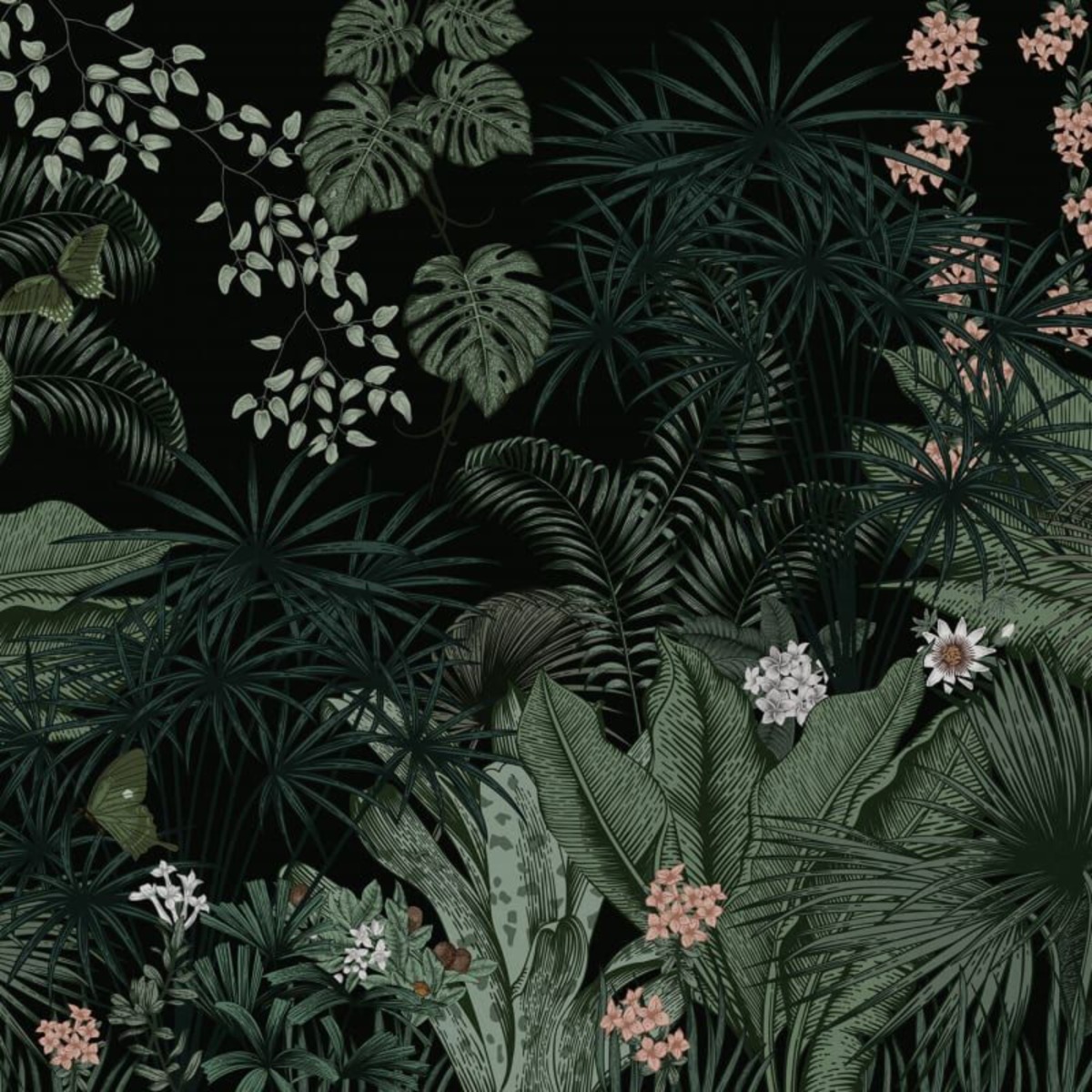 A seamless wallpaper texture with big furada, midnight units arranged in a None pattern