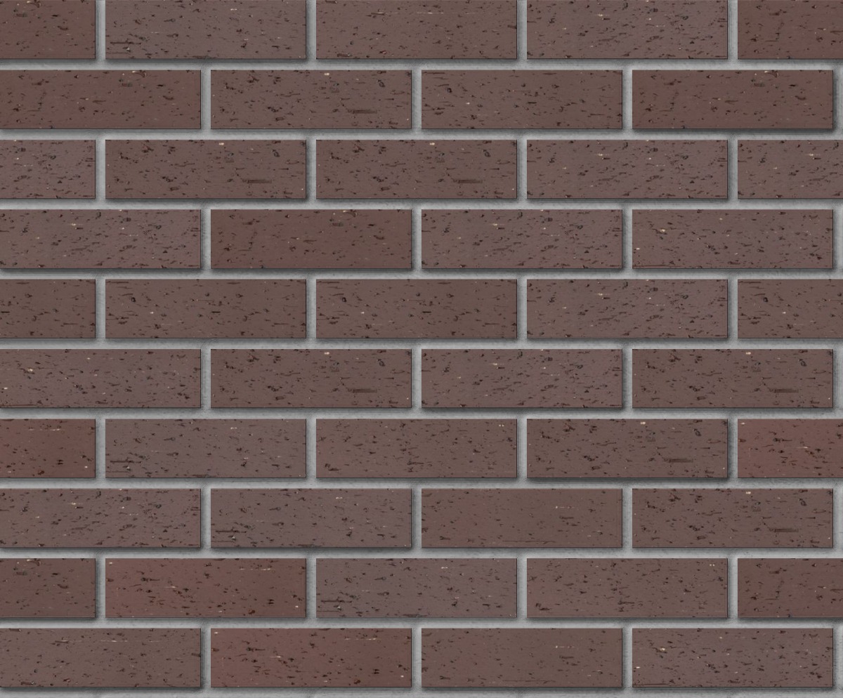 A seamless brick texture with bordeaux blend velour thinbrick modular units arranged in a Stretcher pattern