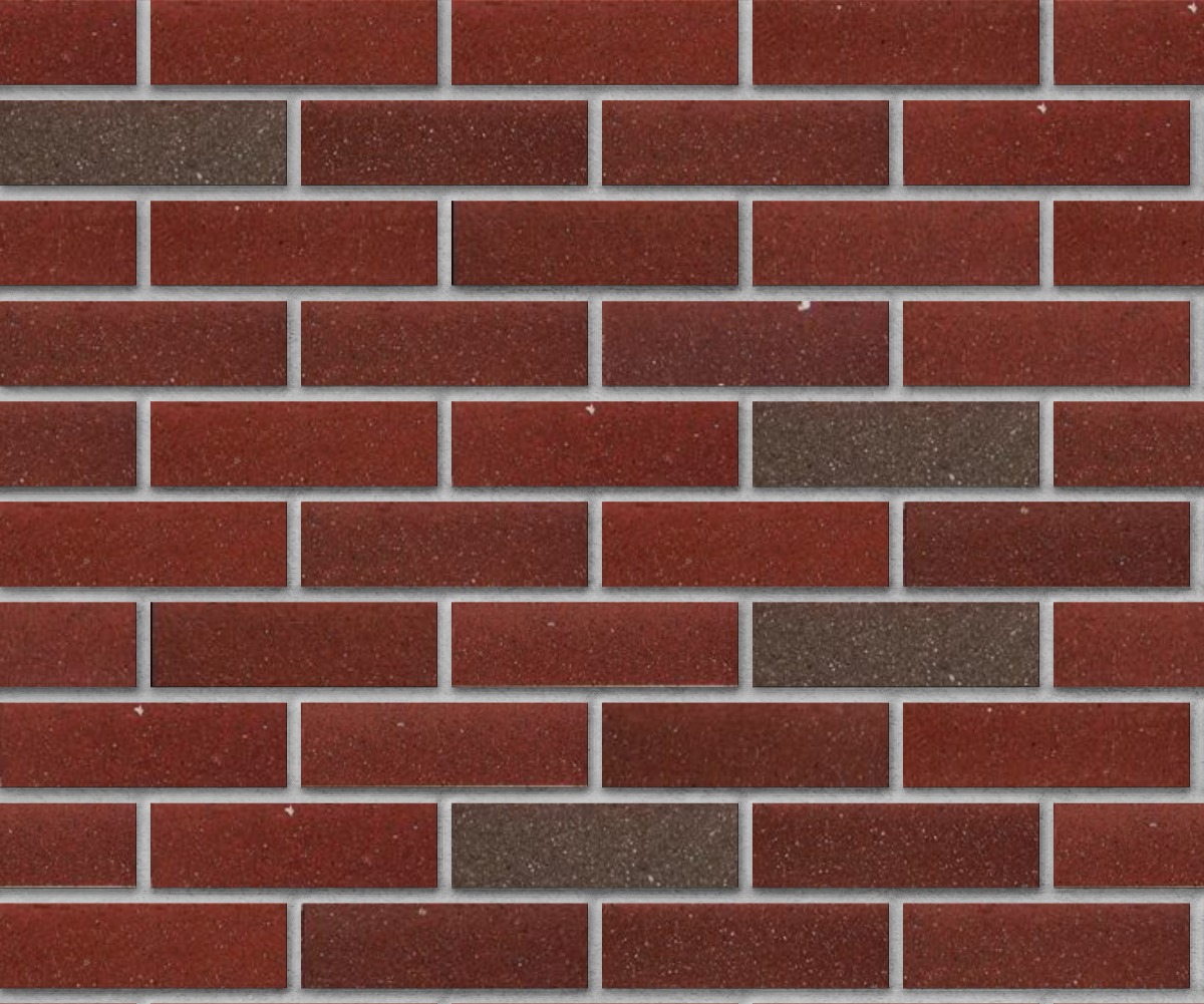 A seamless brick texture with burgundy sands square edge no texture thin brick modular units arranged in a Stretcher pattern