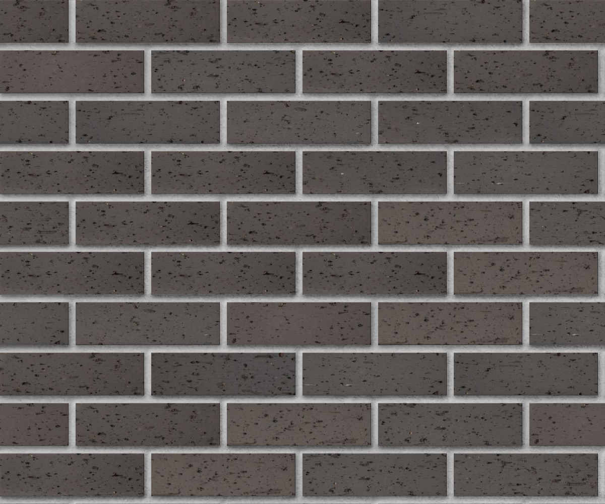 A seamless brick texture with graphite velour thin brick modular units arranged in a Stretcher pattern