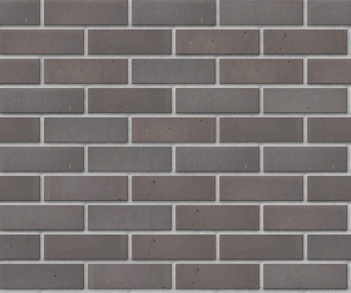 A seamless brick texture with gray blend smooth thin brick modular units arranged in a Stretcher pattern