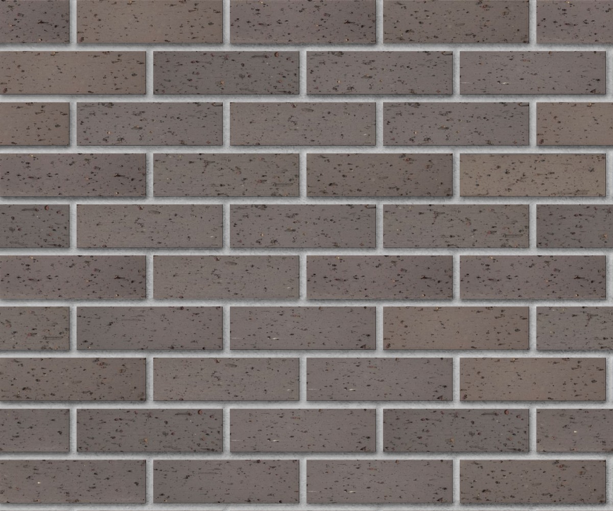 A seamless brick texture with gray blend velour thinbrick modular units arranged in a Stretcher pattern