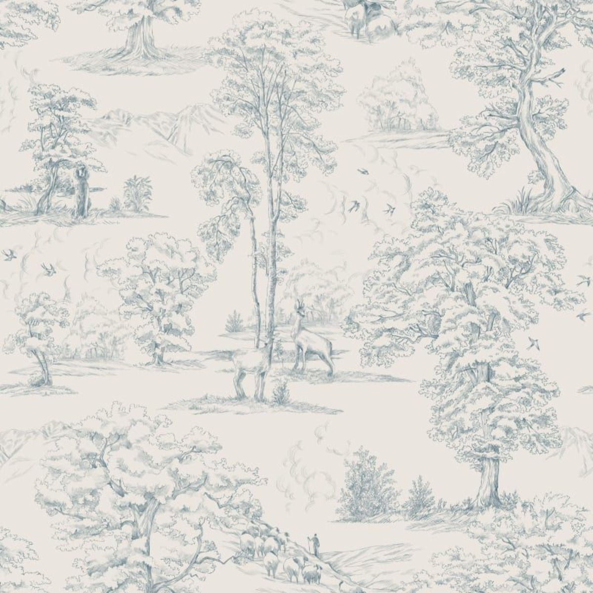 A seamless wallpaper texture with montfort, indigo blue units arranged in a None pattern