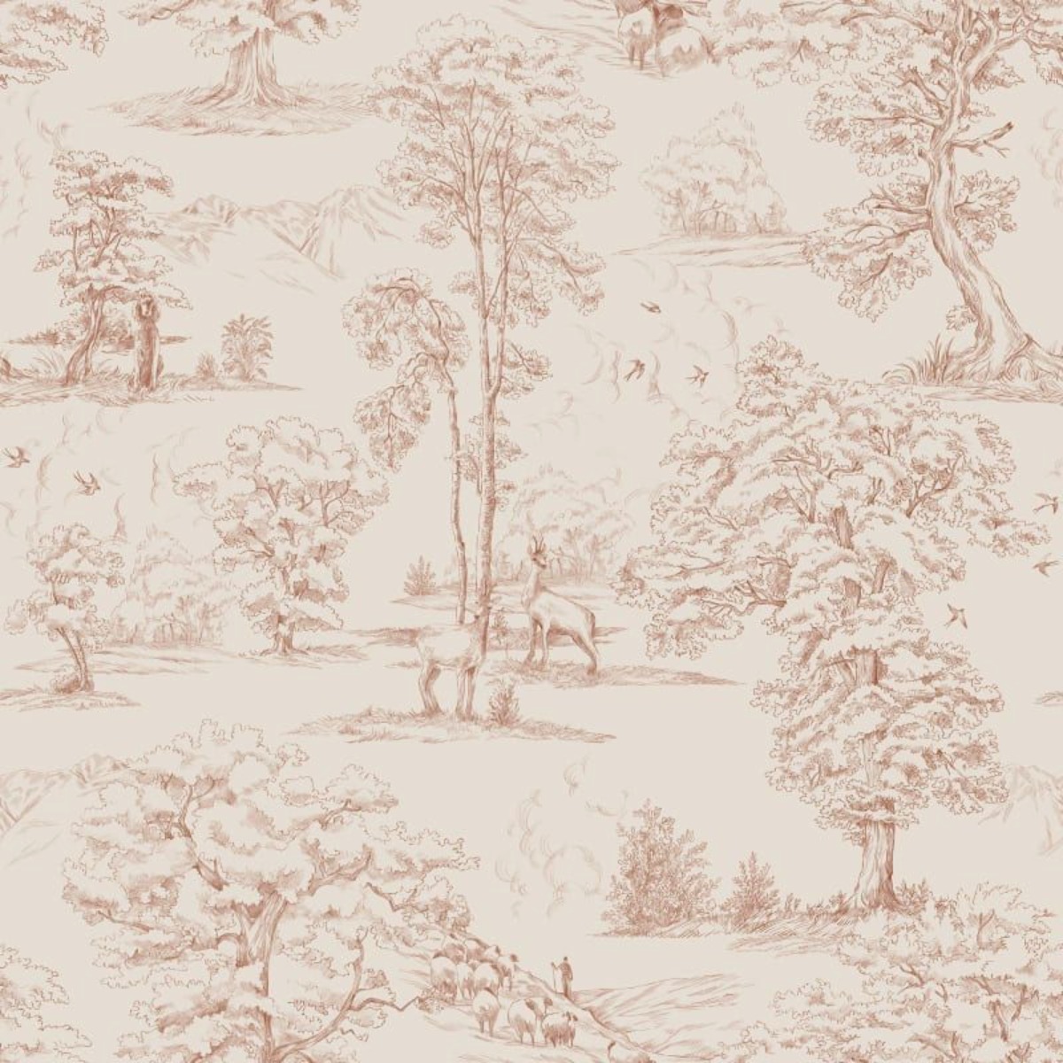 A seamless wallpaper texture with montfort, terracotta units arranged in a None pattern