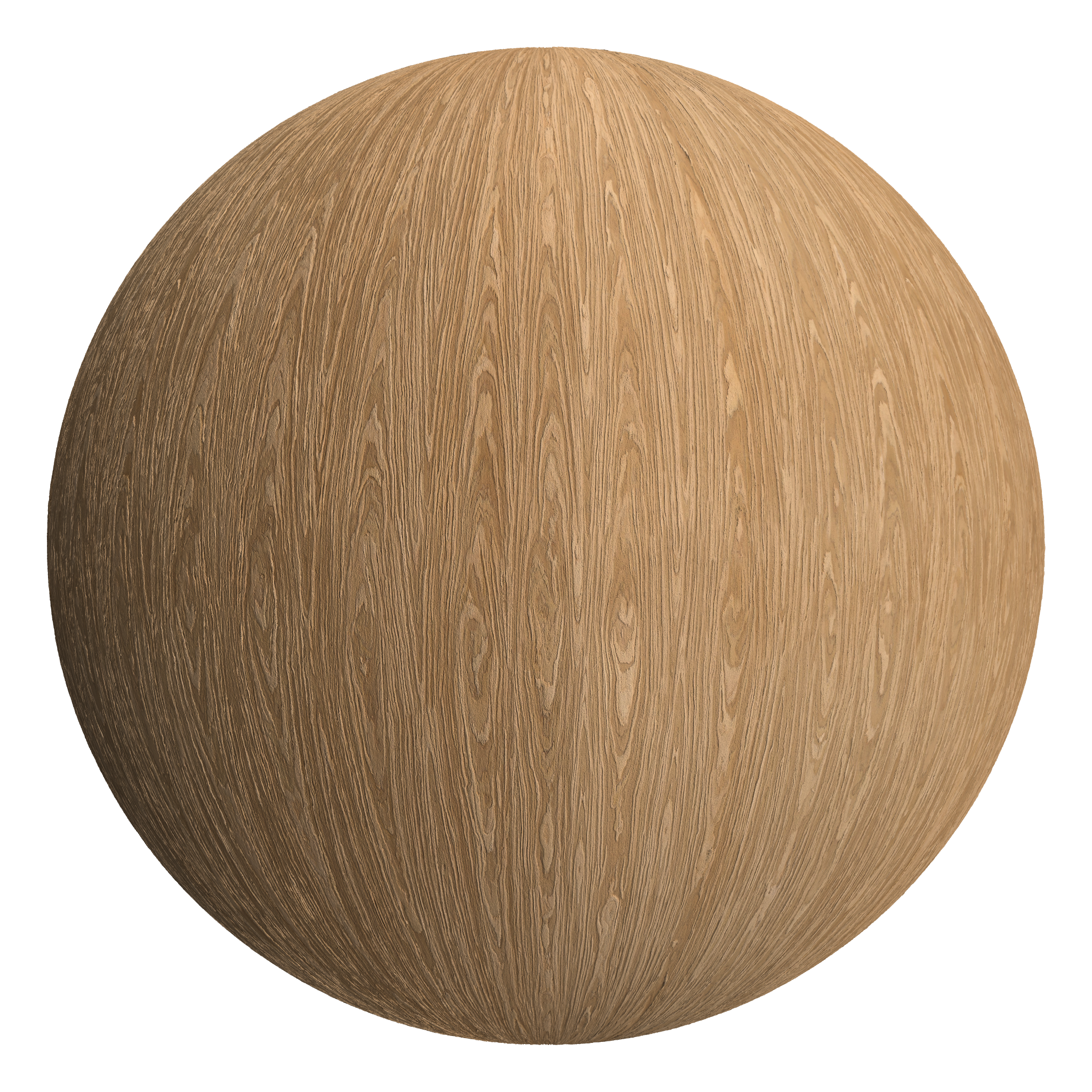 3D sphere preview of Oak Veneer seamless texture