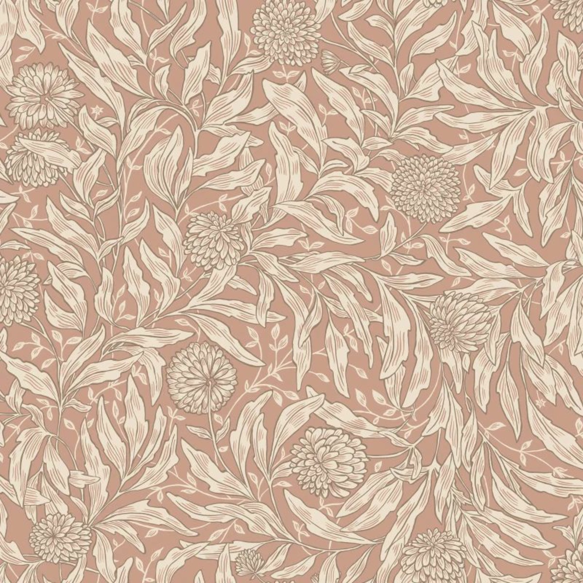 A seamless wallpaper texture with olof, terracotta units arranged in a None pattern