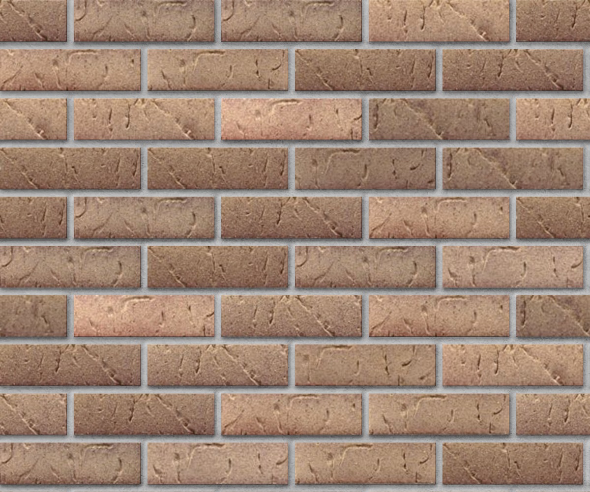 A seamless brick texture with orleans sands heritage thin brick modular units arranged in a Stretcher pattern