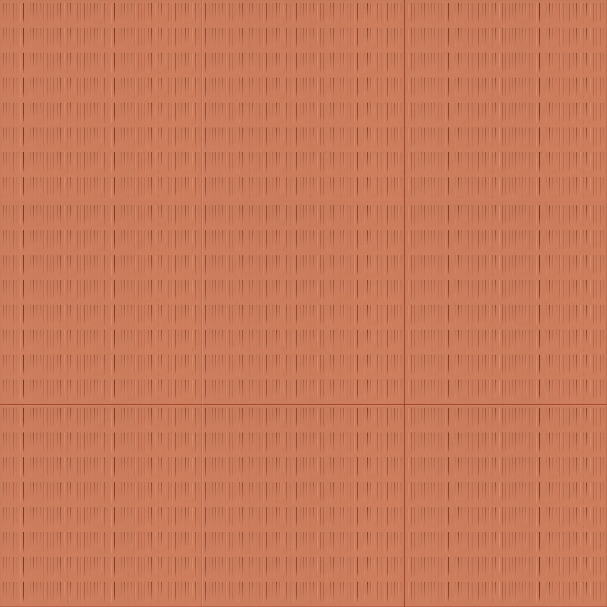 A seamless surfaces texture with paper waste panels - stripe terracotta  units arranged in a Stack pattern