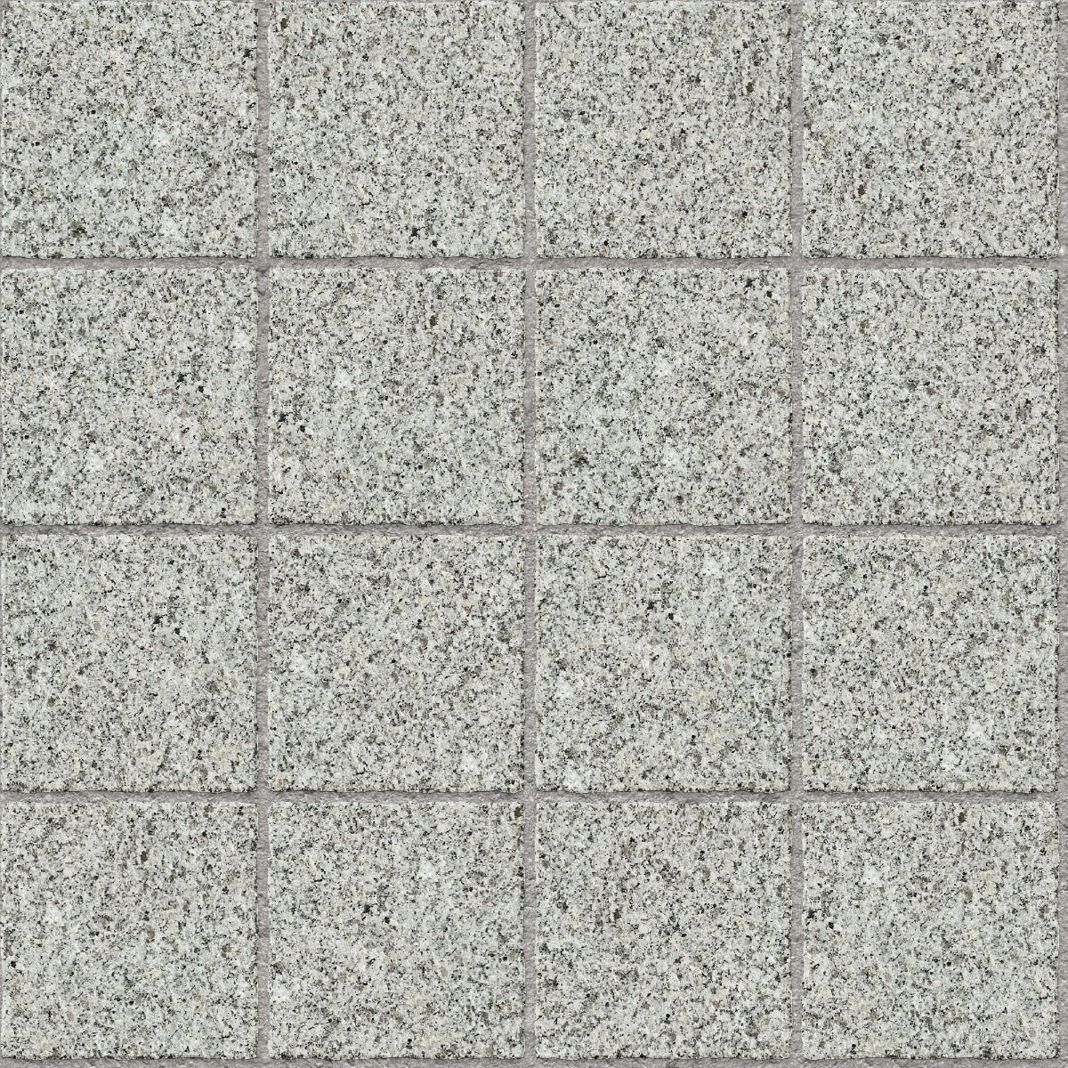 A seamless stone texture with flamed royal white granite blocks arranged in a Stack pattern