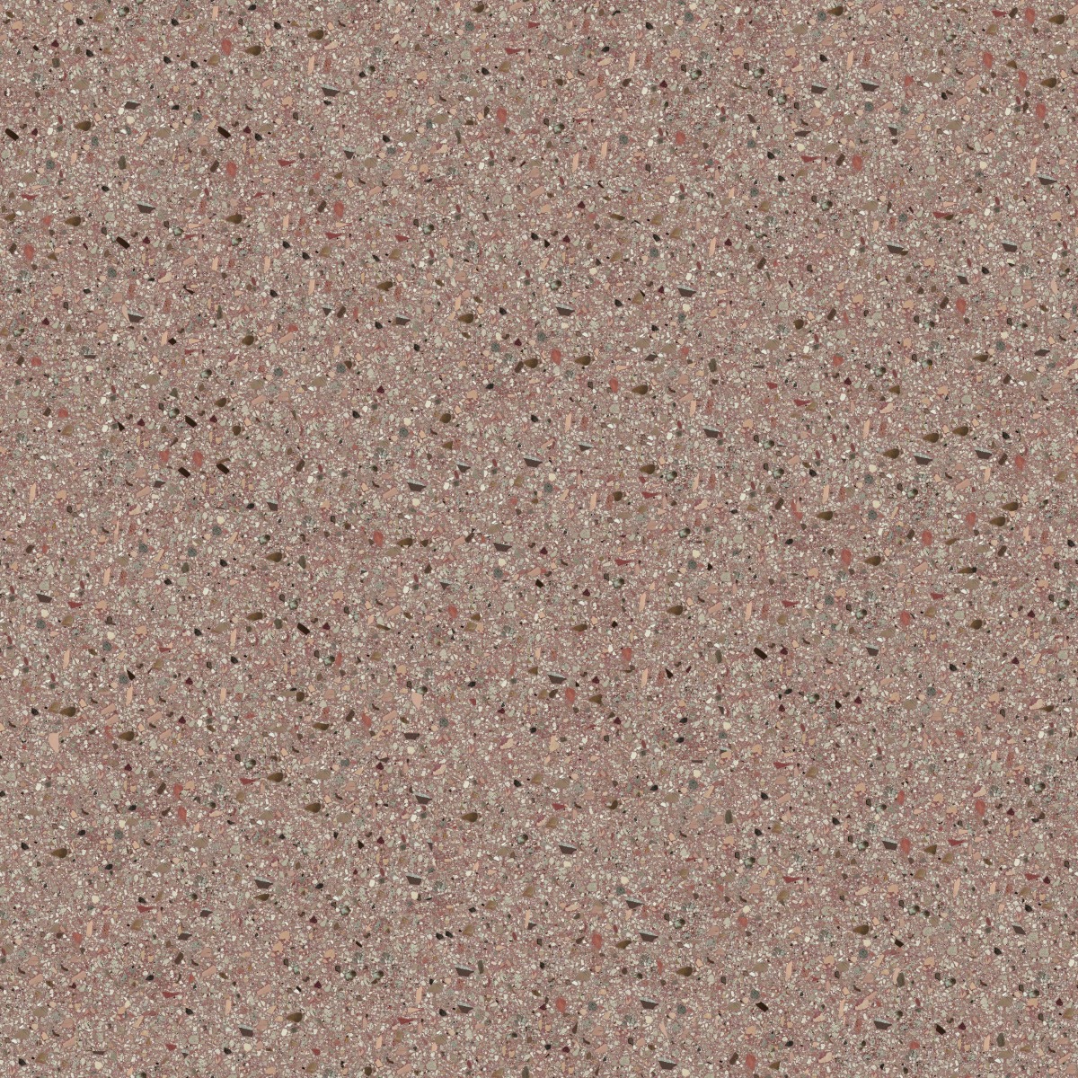 A seamless terrazzo texture with eggn melograno units arranged in a None pattern
