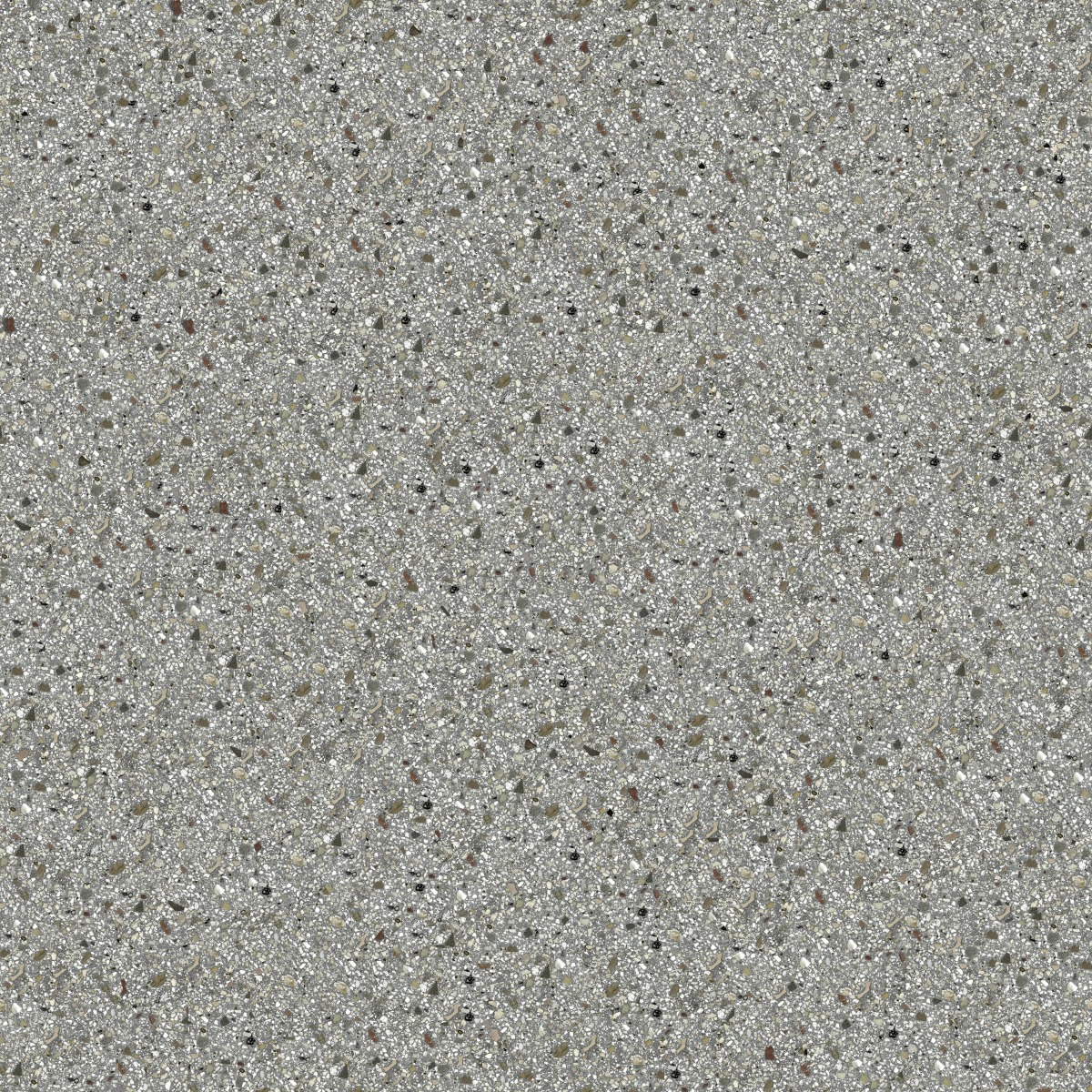 A seamless terrazzo texture with eggn olivo units arranged in a None pattern