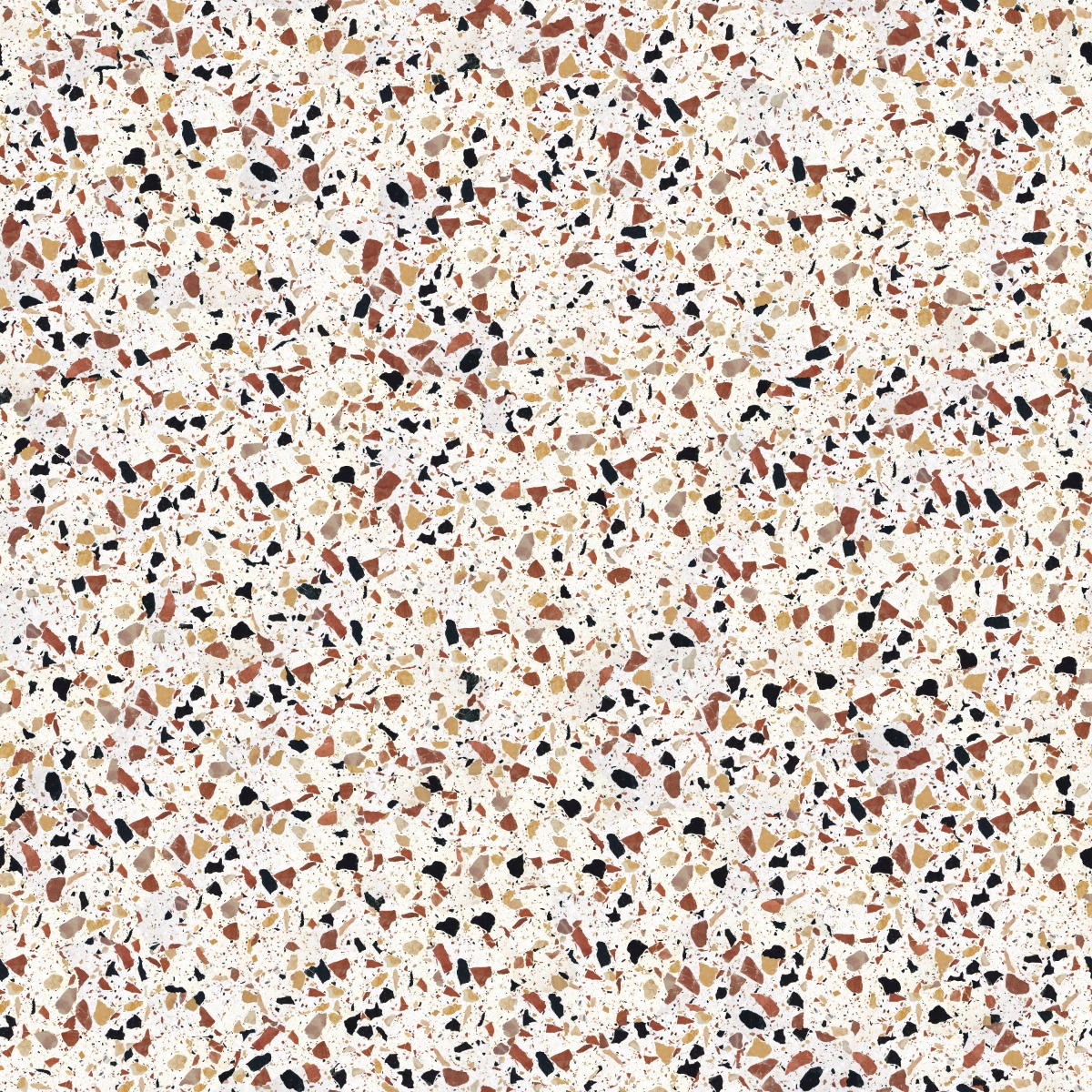 A seamless terrazzo texture with egr luso sunrise units arranged in a None pattern