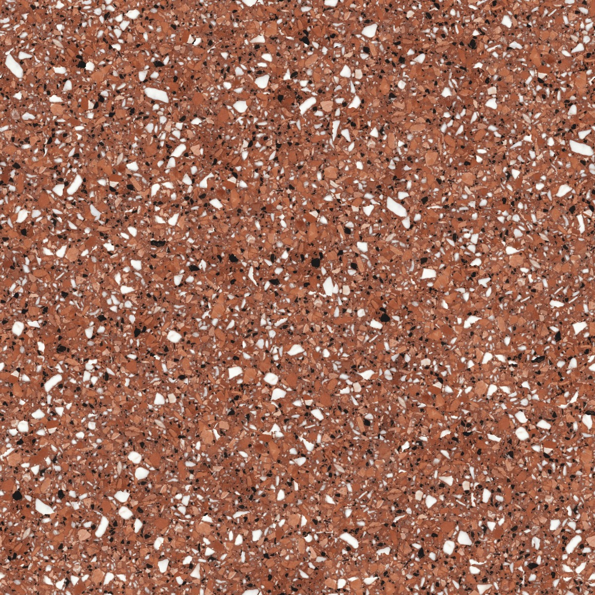 A seamless terrazzo texture with egr merrazzo red units arranged in a None pattern