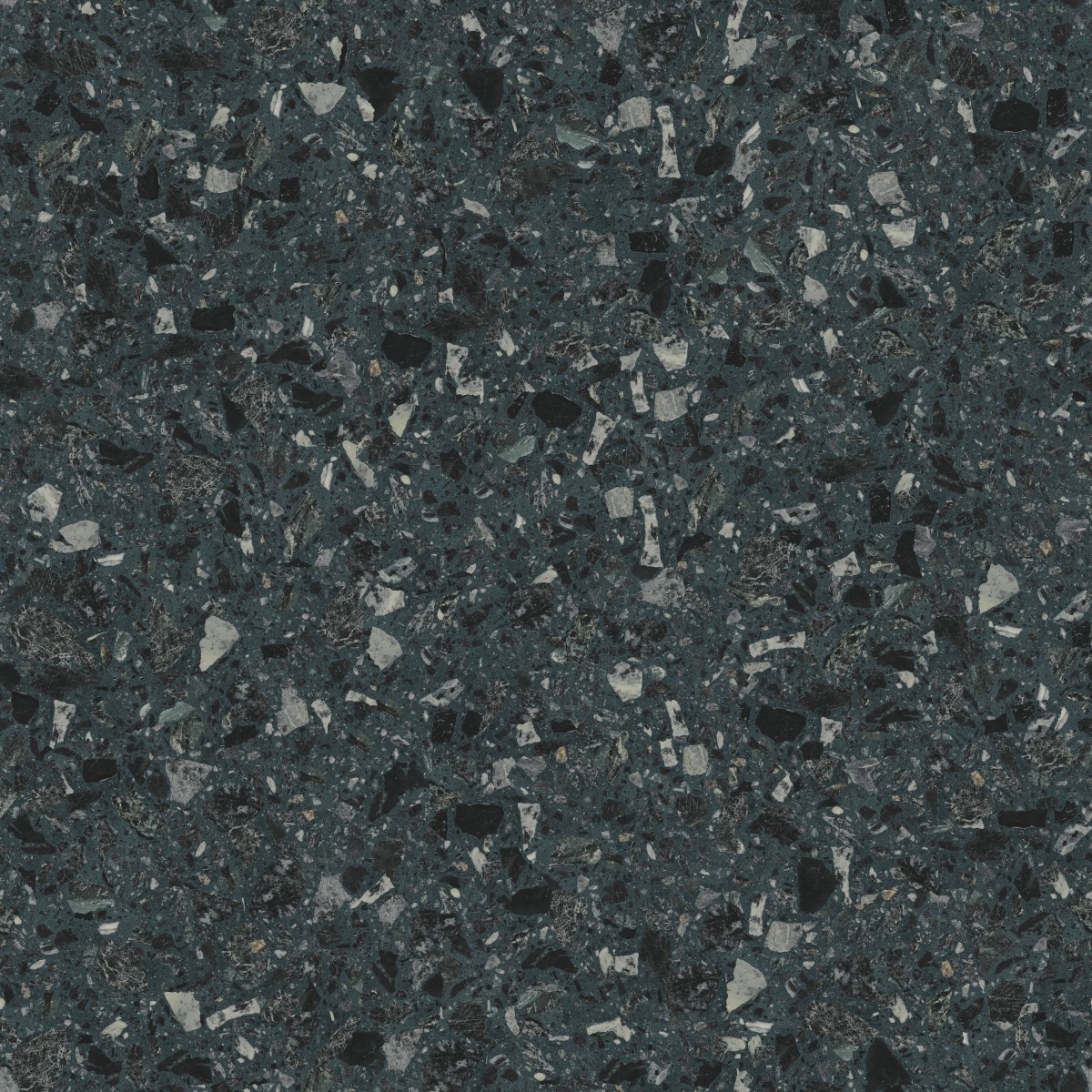 A seamless terrazzo texture with egr verde braganca units arranged in a None pattern