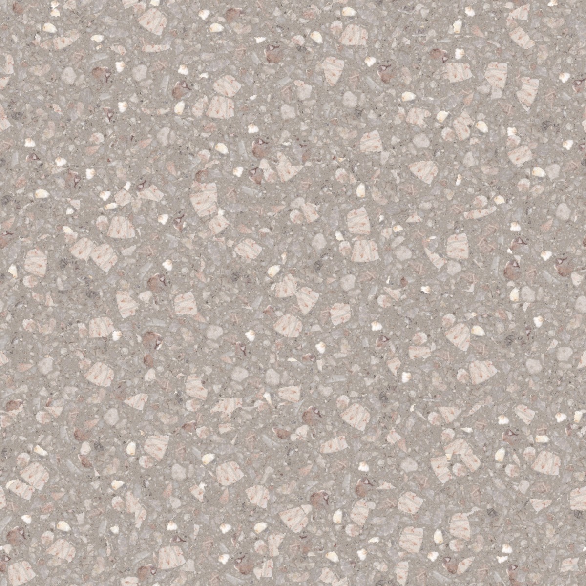 A seamless terrazzo texture with egsm d125 units arranged in a None pattern