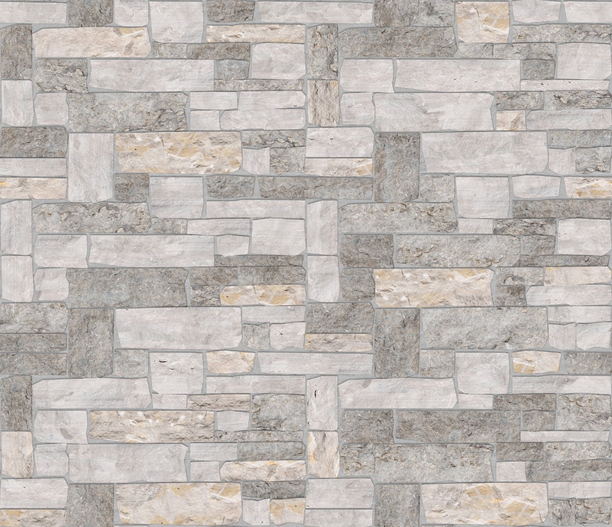 A seamless stone texture with m1256 sdm389 fond du lac colonial limestone - split-face blocks arranged in a Veneer - Ashlar - Split Edge - DP104 pattern