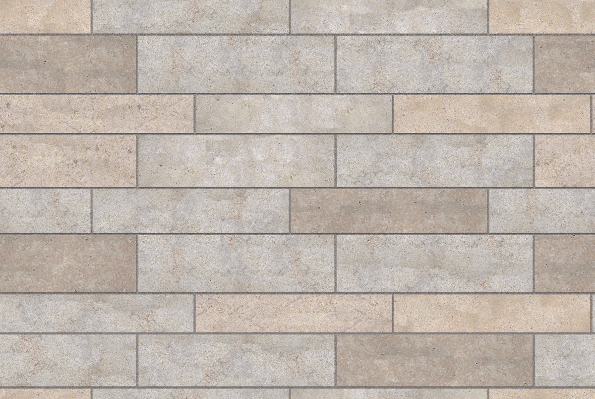 A seamless stone texture with m1214 sdm381 golden buff limestone - flamed blocks arranged in a Sawn-Edge Planks - DP009 pattern