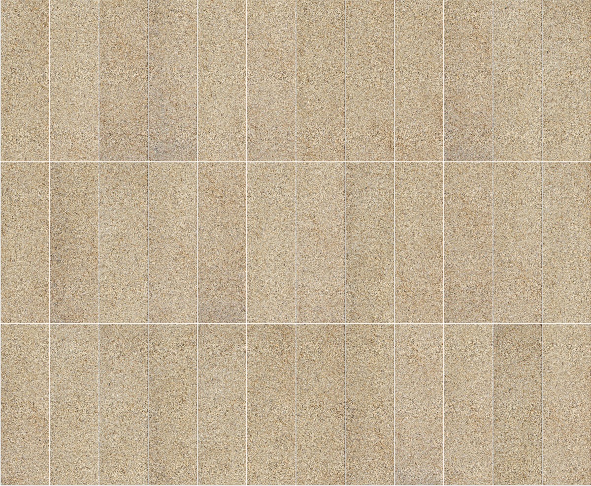 A seamless organic texture with compostboard warm beige units arranged in a Stack pattern