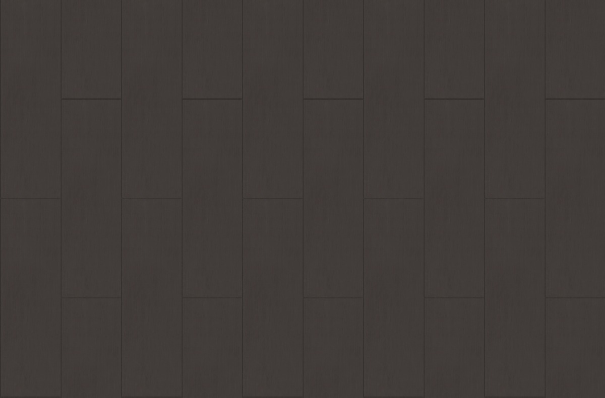 A seamless metal texture with prepatina graphite grey sheets arranged in a Stretcher pattern