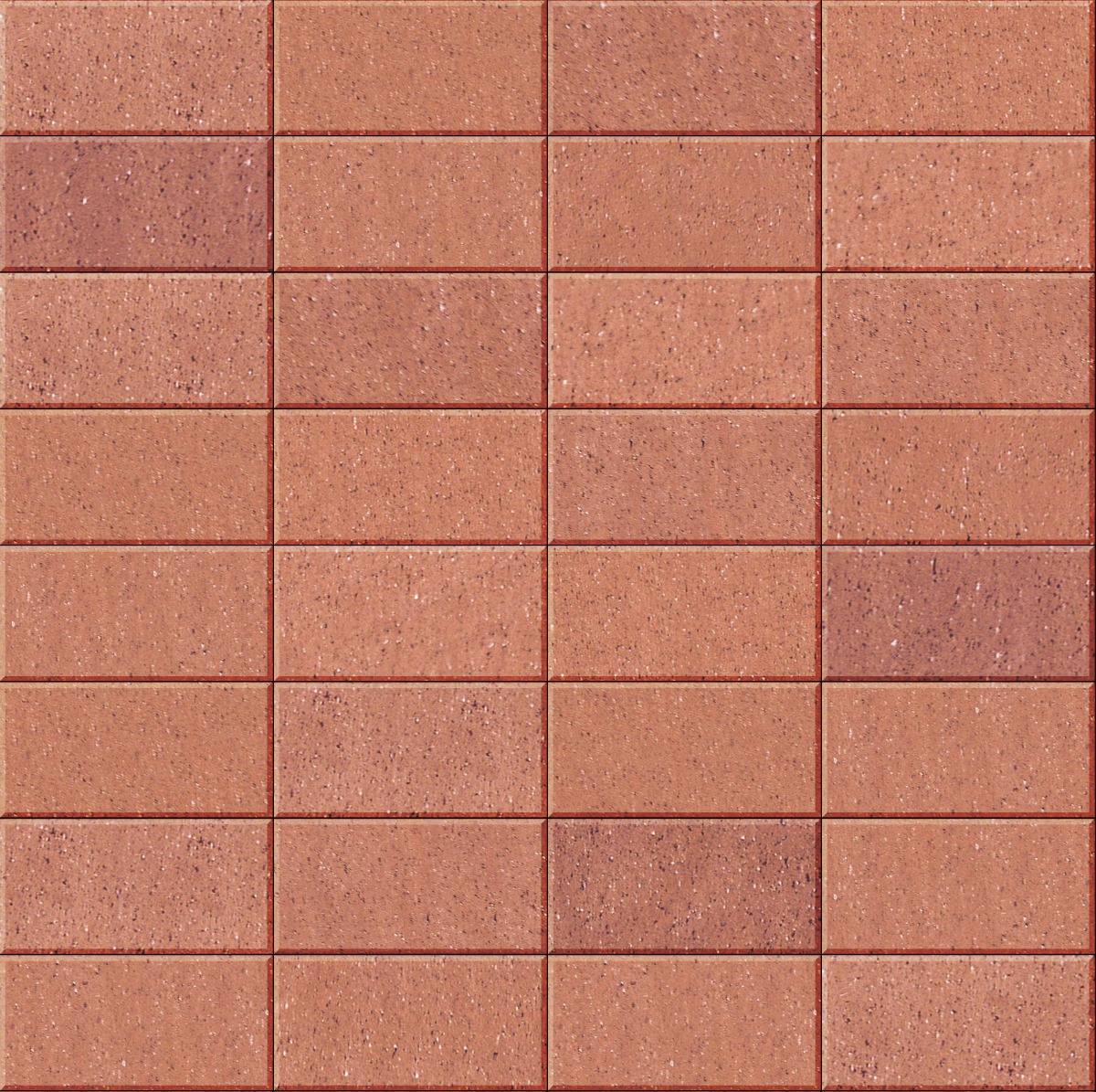 A seamless stone texture with clay red blocks arranged in a Stack pattern