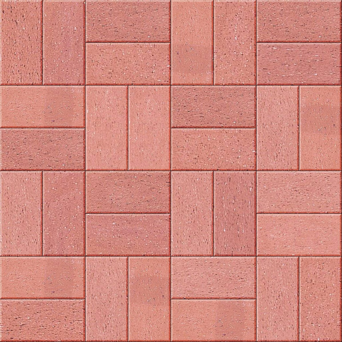 A seamless stone texture with clay sentosa blocks arranged in a Basketweave pattern