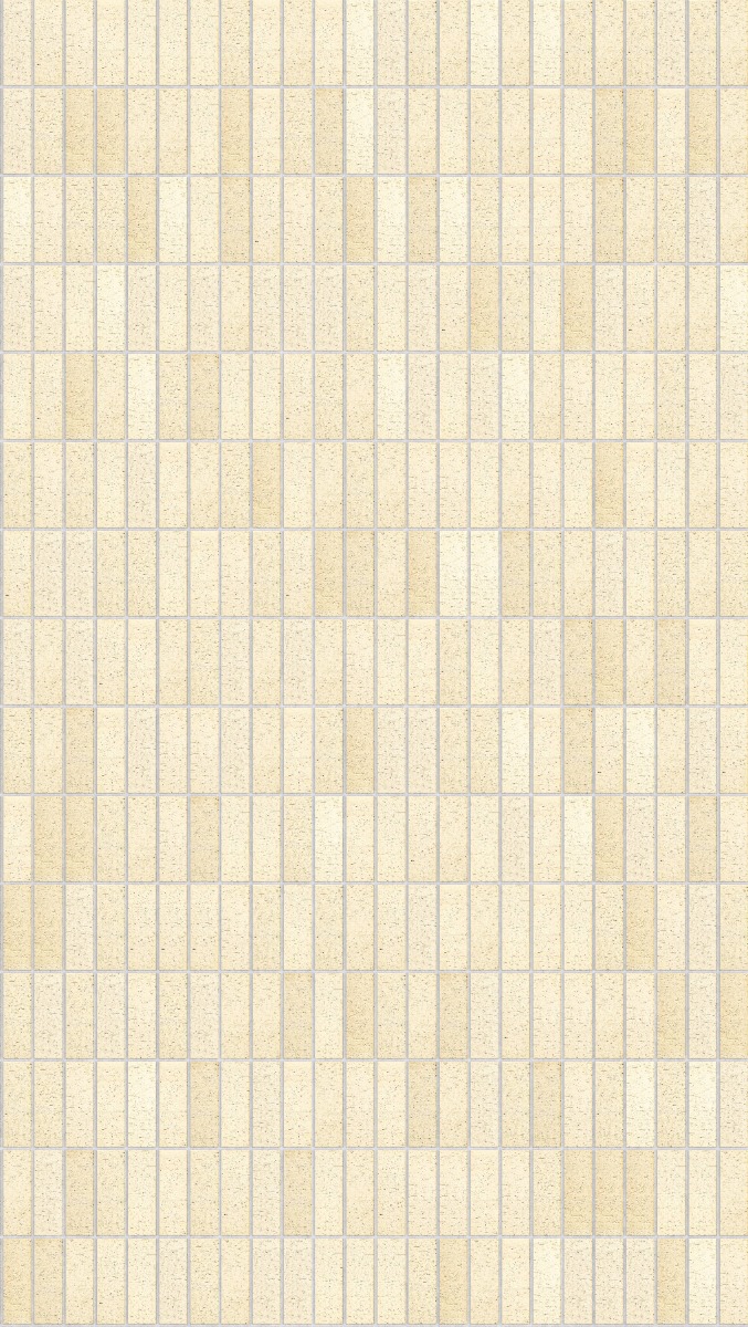A seamless brick texture with cream mexi units arranged in a Stack pattern