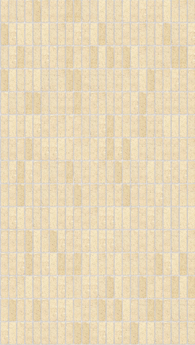 A seamless brick texture with cream mexi tumbled units arranged in a Stack pattern