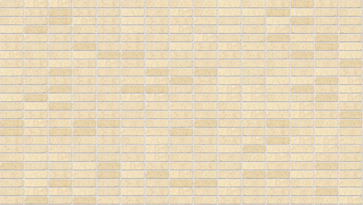 A seamless brick texture with cream mexi tumbled units arranged in a Stack pattern