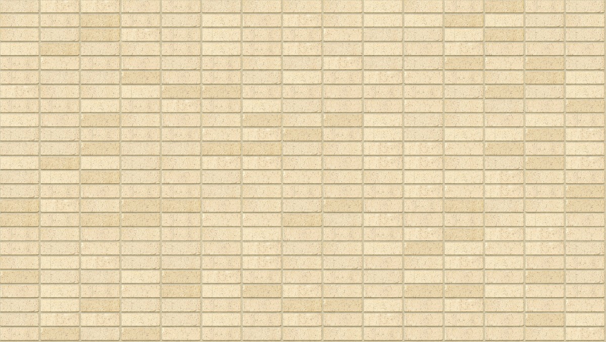 A seamless brick texture with cream mexi tumbled units arranged in a Stack pattern
