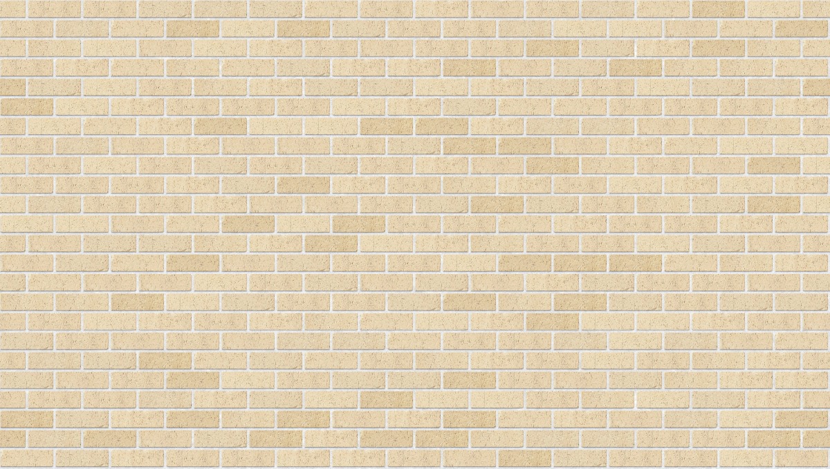 A seamless brick texture with cream mexi tumbled units arranged in a Stretcher pattern