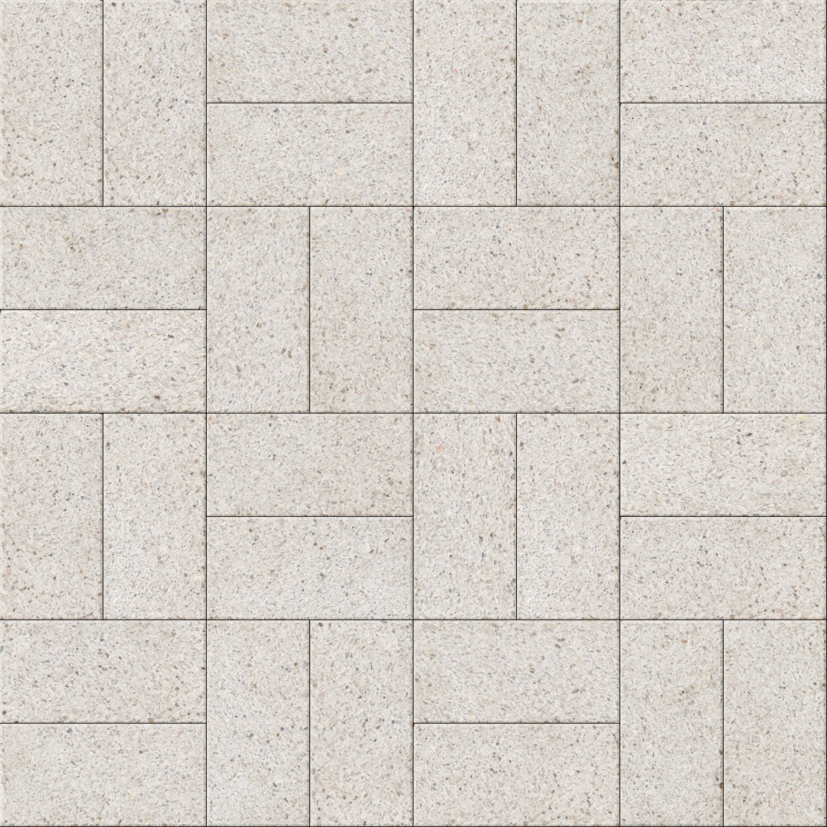 A seamless stone texture with flagstone dew blocks arranged in a Basketweave pattern