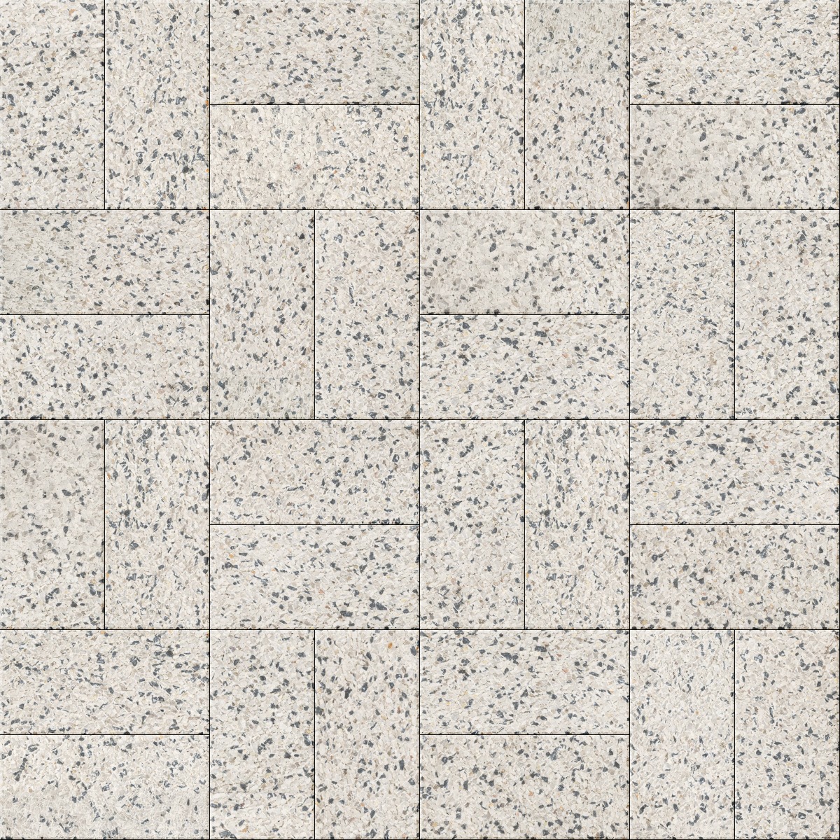 A seamless stone texture with flagstone sky blocks arranged in a Basketweave pattern