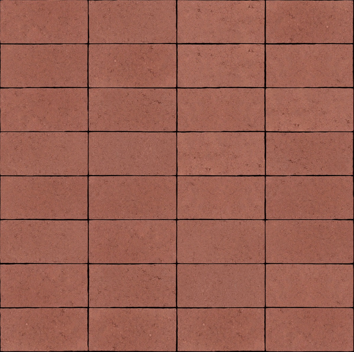 A seamless stone texture with pavestone classic heritage red blocks arranged in a Stack pattern
