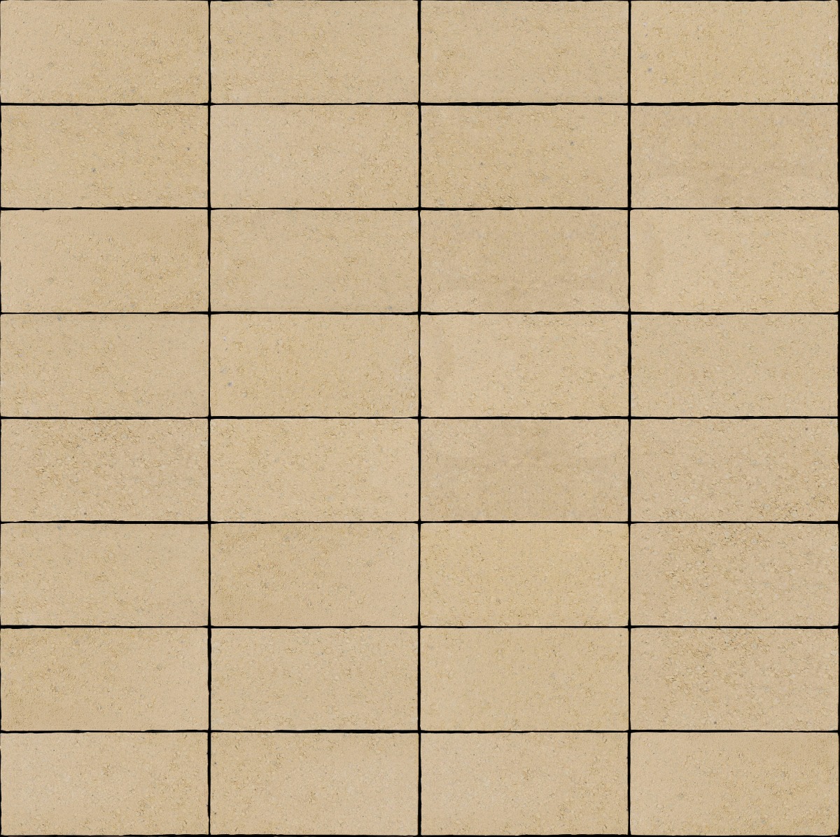 A seamless stone texture with pavestone classic limestone blocks arranged in a Stack pattern