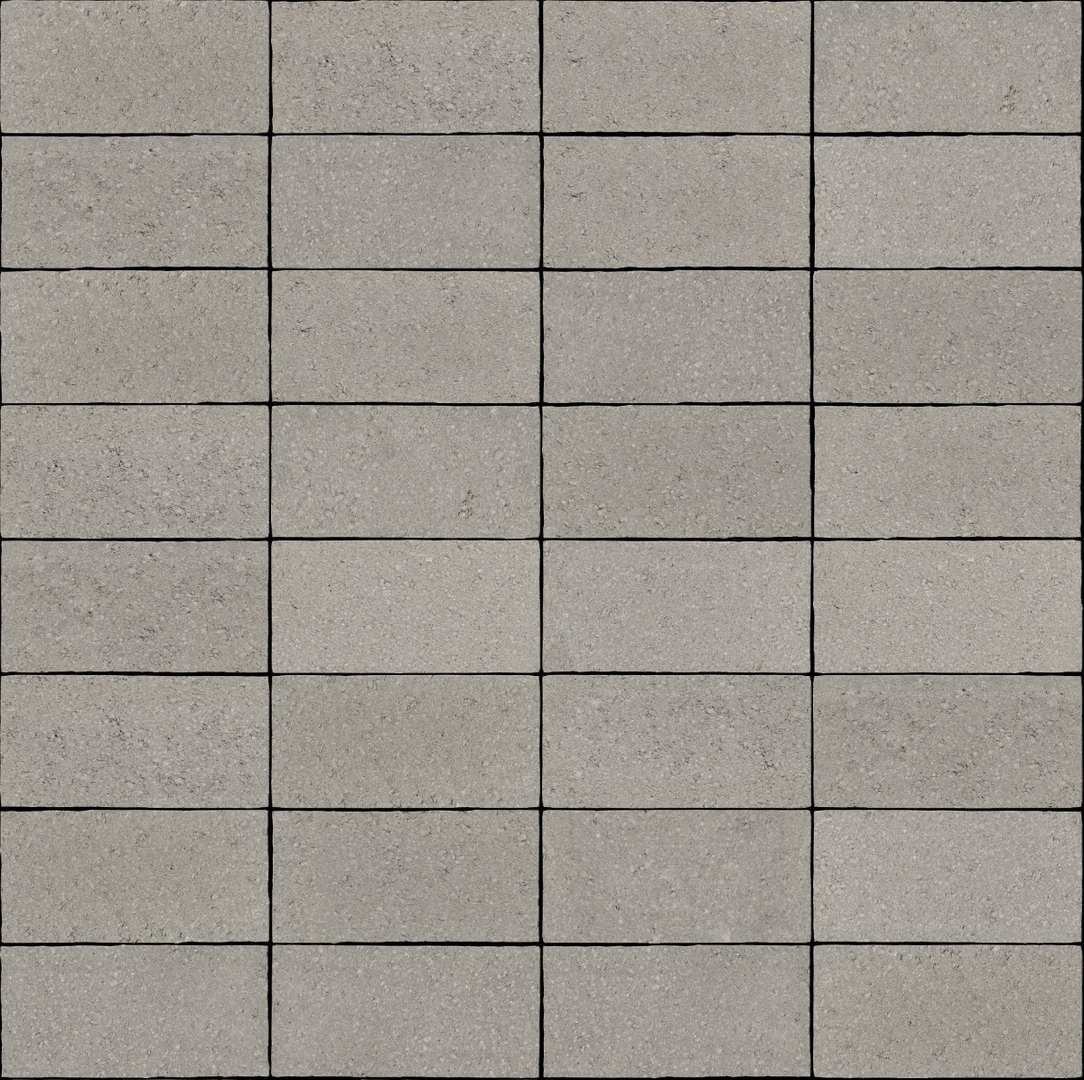 A seamless stone texture with pavestone classic pewter blocks arranged in a Stack pattern