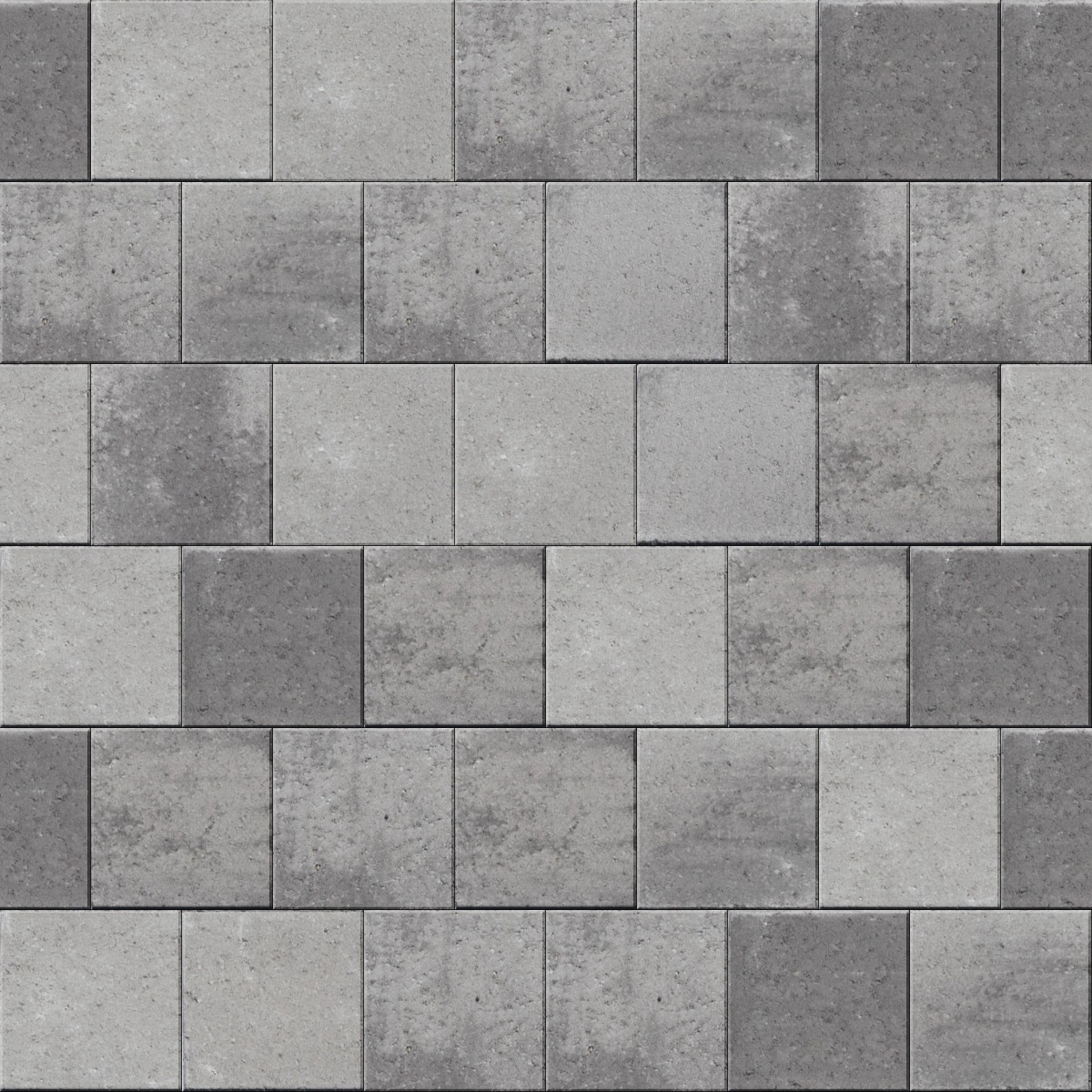 A seamless stone texture with promenade steel grey blocks arranged in a Stretcher pattern