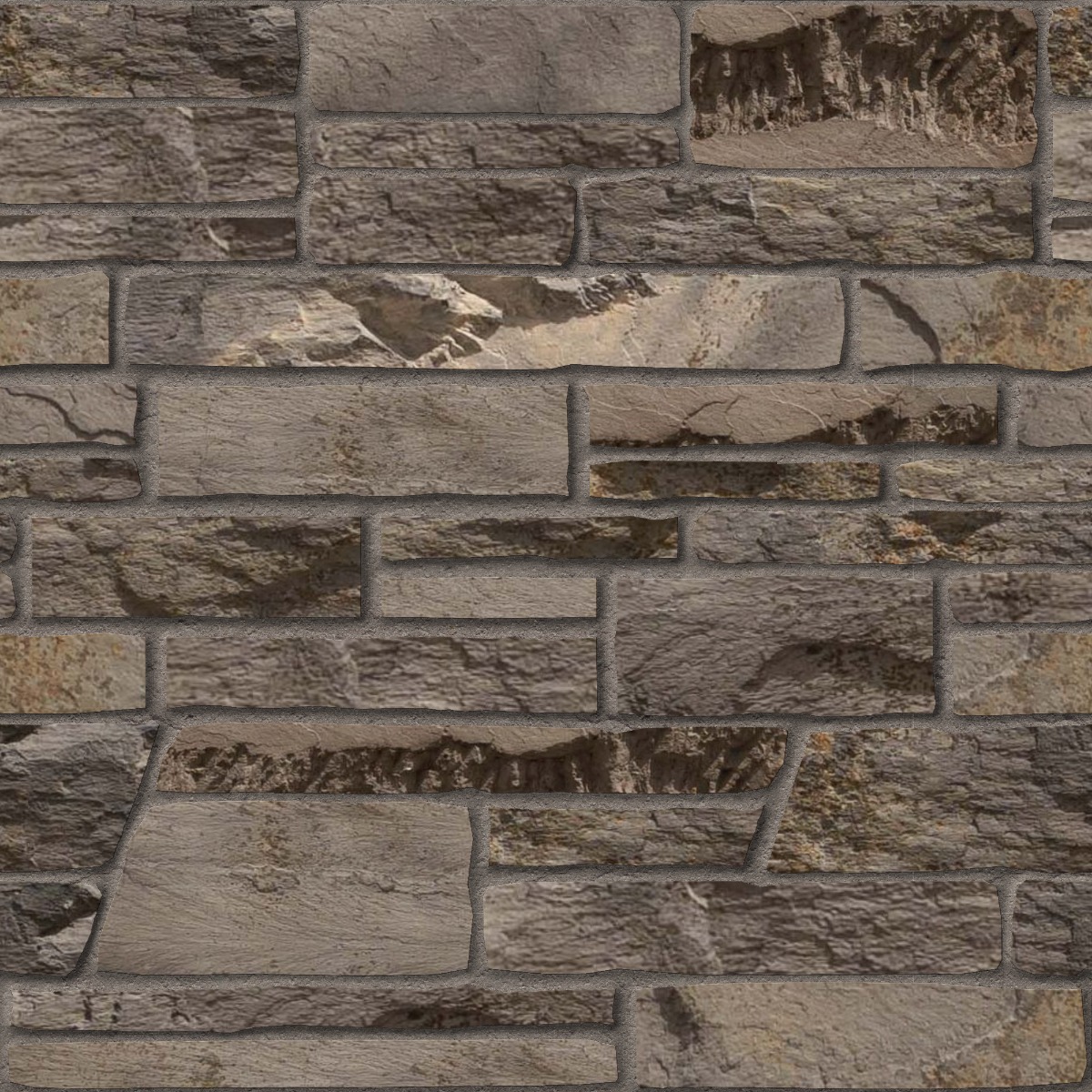 A seamless concrete texture with blacktruffle craft® peak ledge blocks arranged in a Rectangular Ashlar pattern