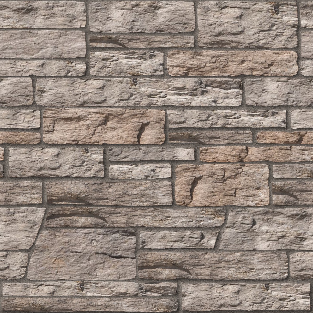 A seamless concrete texture with blacktruffle craft® trail ledge blocks arranged in a Rectangular Ashlar pattern