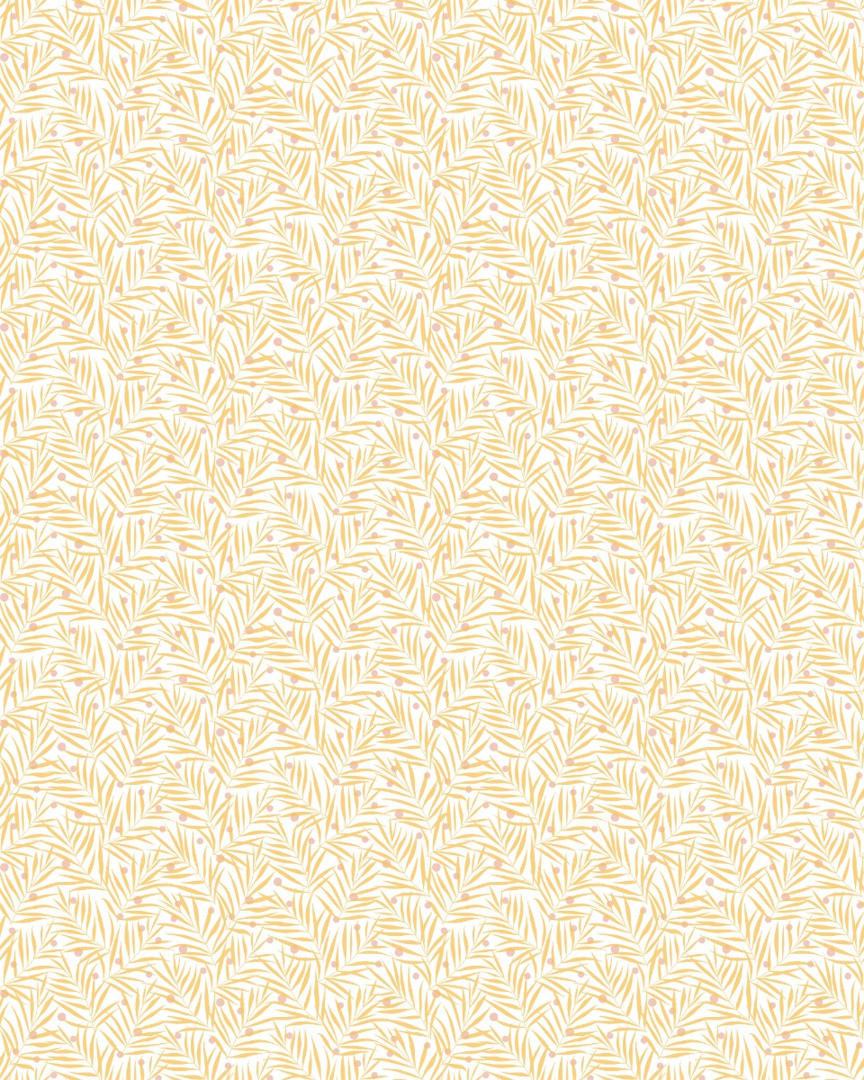 A seamless wallpaper texture with bright fronds wallpaper units arranged in a Stack pattern