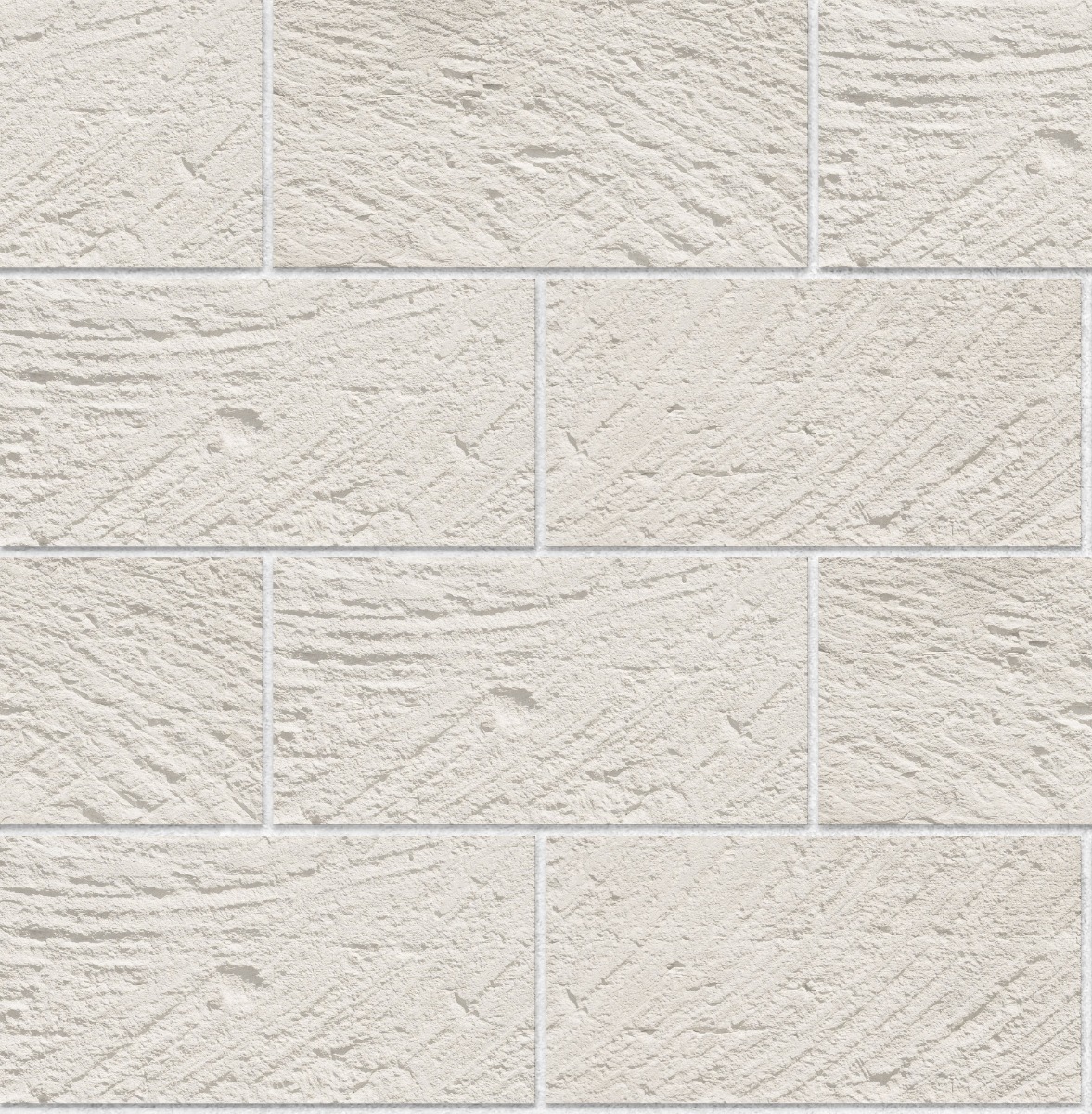 A seamless concrete texture with brighthorizon craft® carved rectangle blocks arranged in a Stretcher pattern