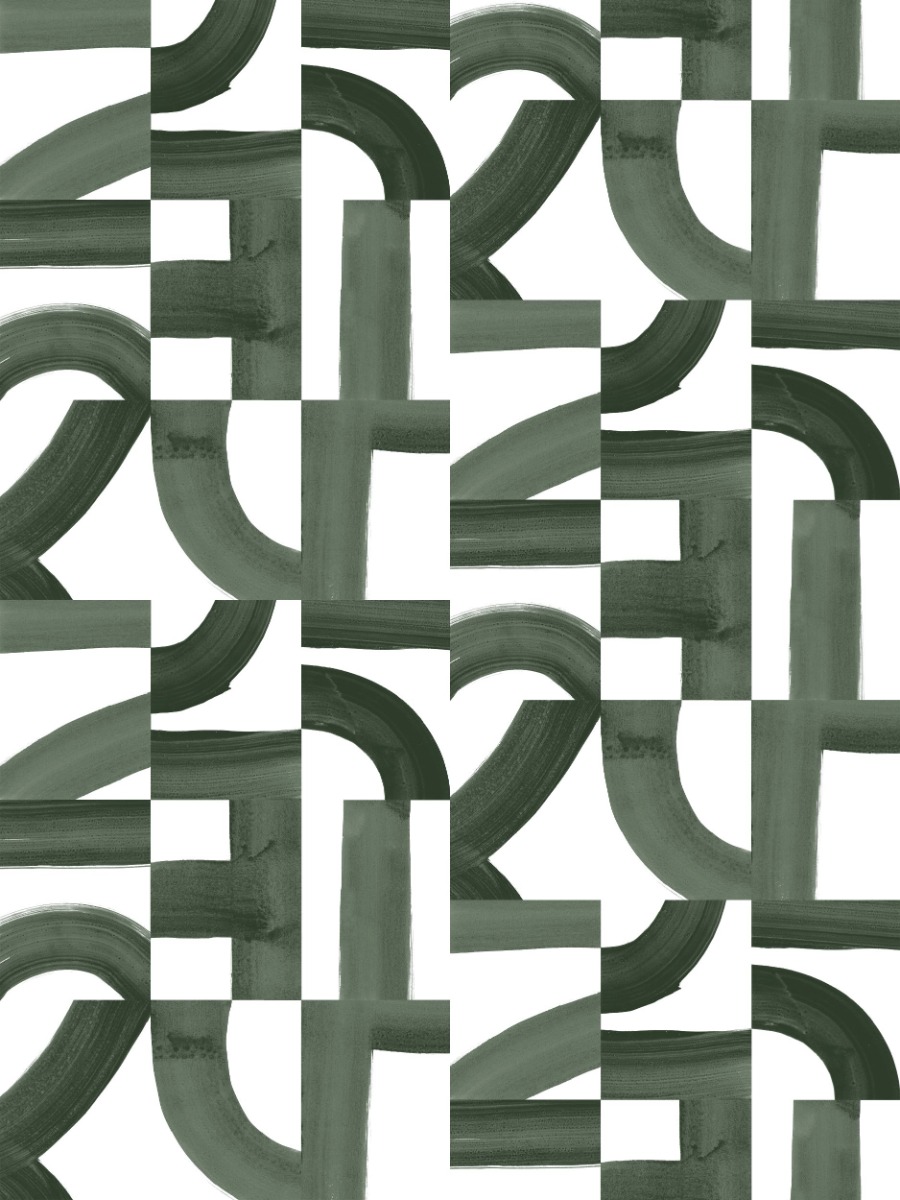 A seamless wallpaper texture with brute - fir on white units arranged in a None pattern