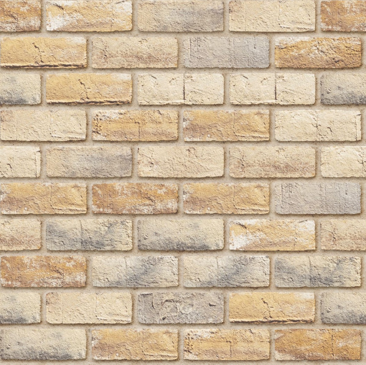 A seamless brick texture with burnthoney craft® cannery brick units arranged in a Stretcher pattern