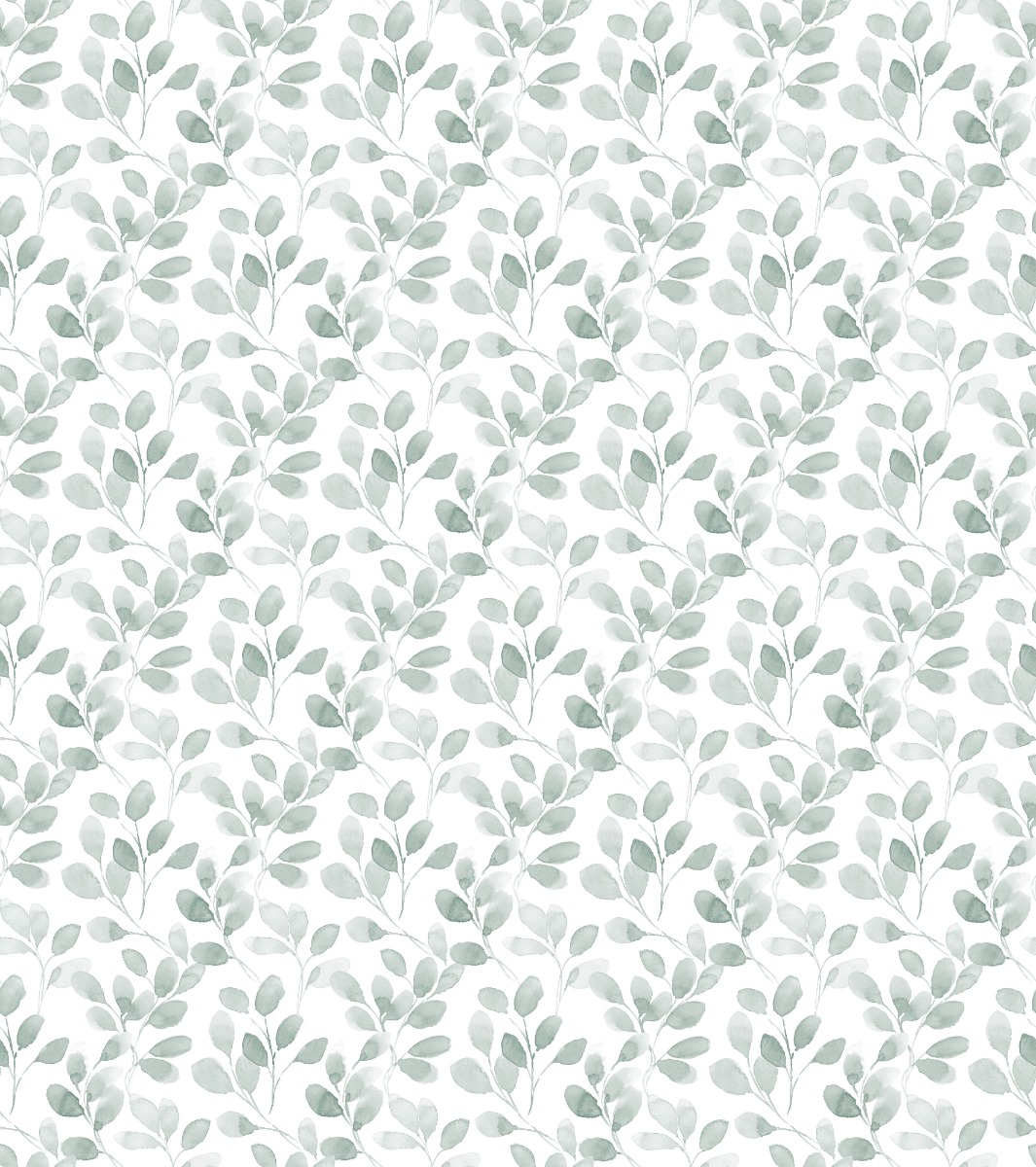 A seamless wallpaper texture with enchanting eucalyptus wallpaper units arranged in a Stack pattern