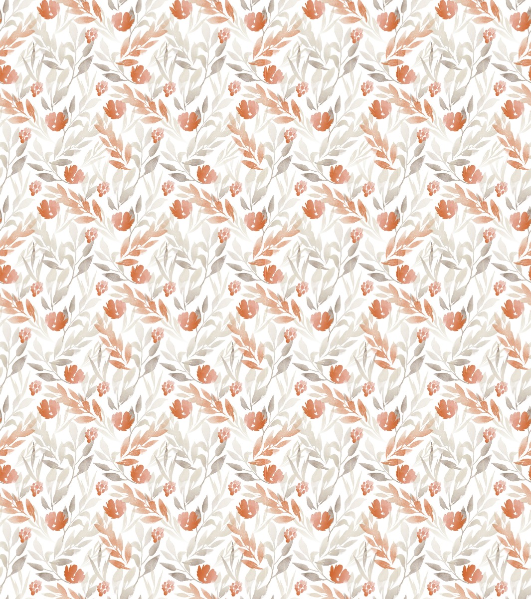 A seamless wallpaper texture with fall blooms wallpaper units arranged in a Stack pattern