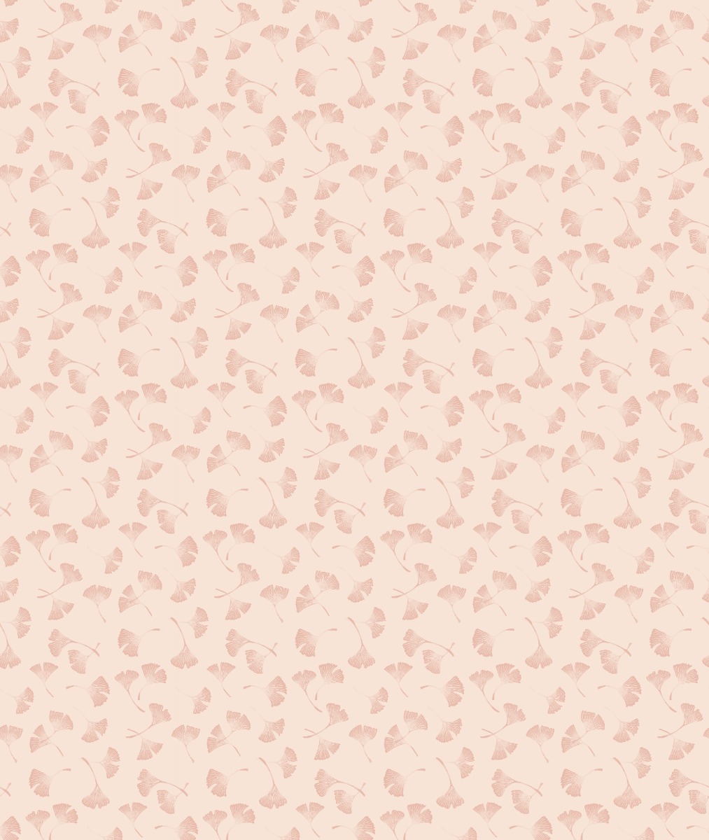 A seamless wallpaper texture with ginkgo leaves wallpaper units arranged in a Stack pattern