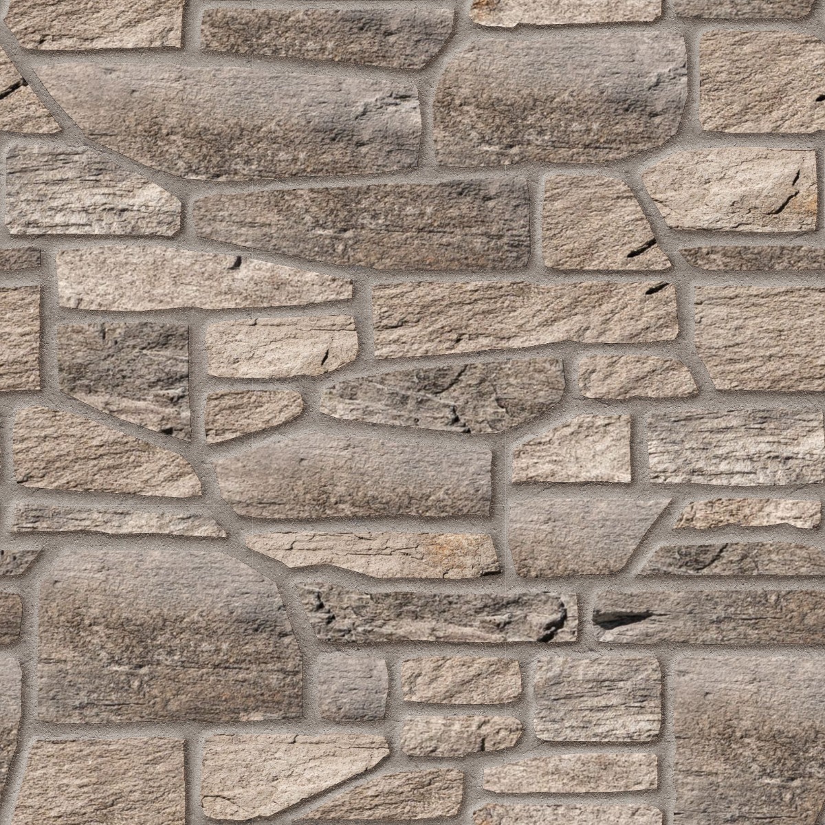 A seamless concrete texture with greypearl craft® farmhouse ledge blocks arranged in a Uneven Ashlar pattern